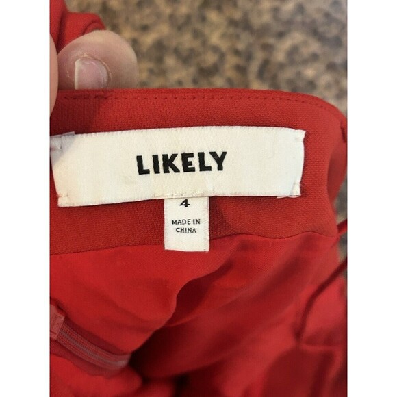 Likely Dress 4 Red Darrah Off Shoulder Long Double Slit Evening Gown Formal Maxi - Picture 7 of 8